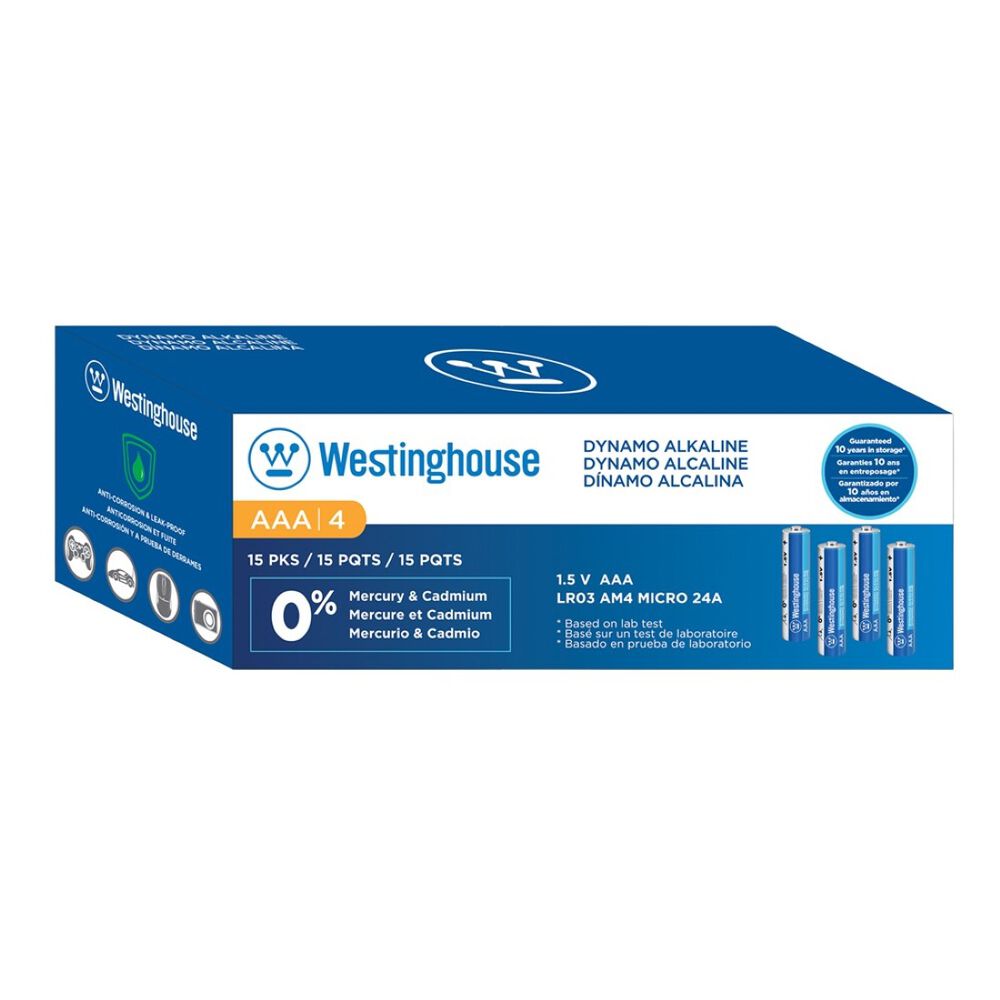 Pilas Dínamo Alcalinas Aaa 60un Westinghouse image number 0.0